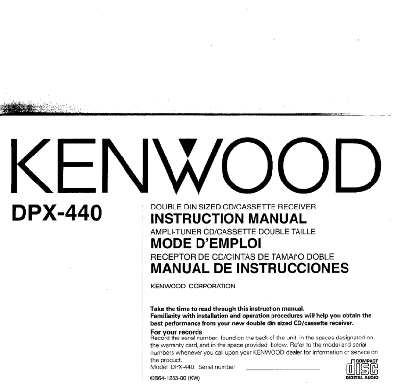 Kenwood DPX-440 User manual