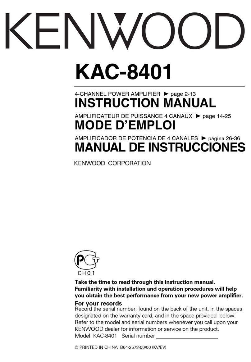 Kenwood KAC-8401 instruction manual