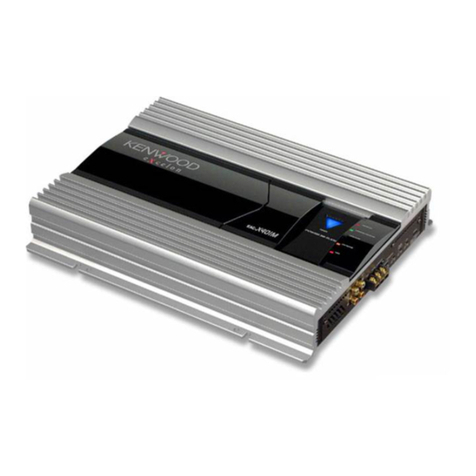 Kenwood KAC-X401M instruction manual