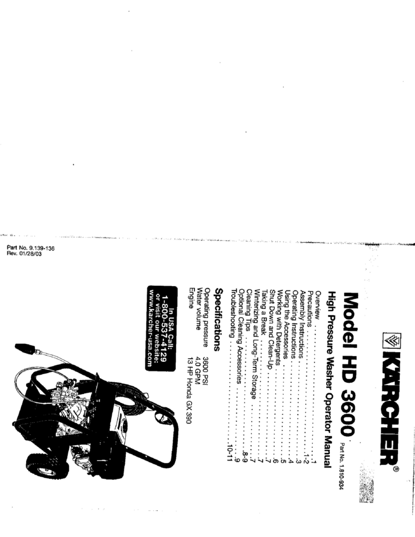 Kärcher HD 3600 Operator's manual