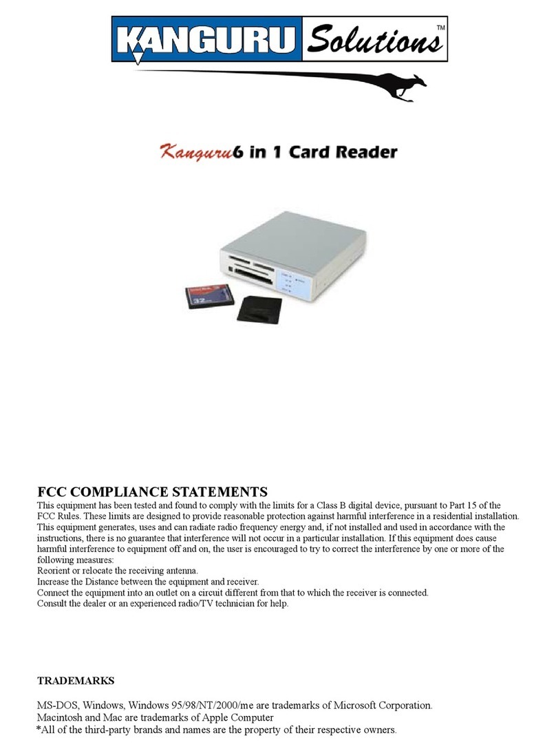 Kanguru 6 in1  Card Reader user guide