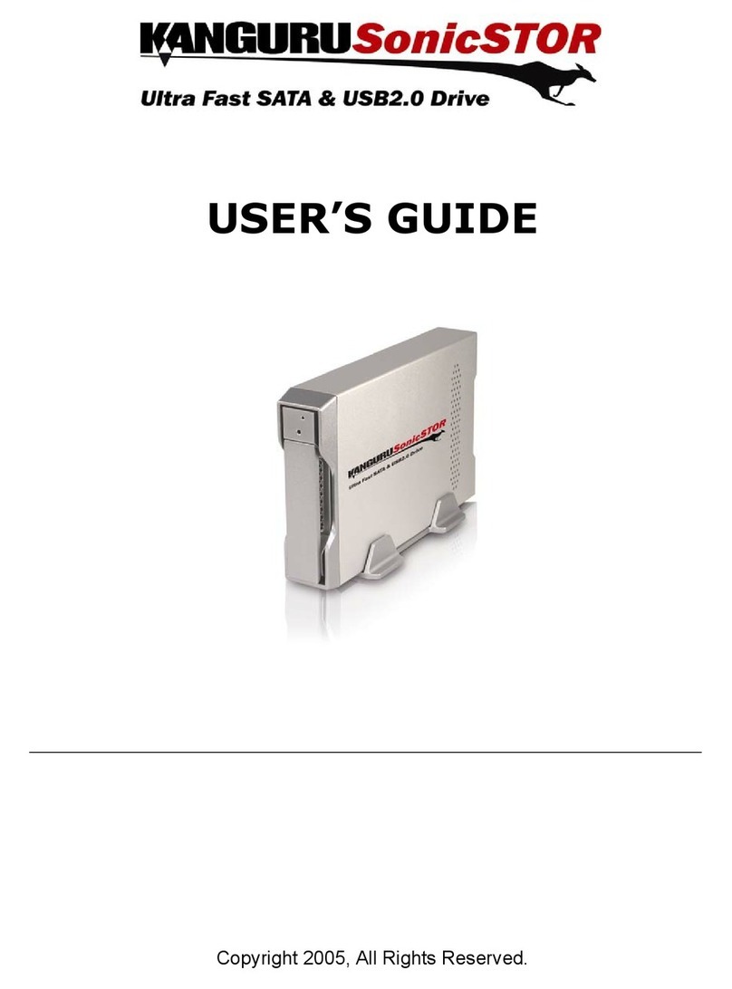 Kanguru SONICSTOR User manual Kanguru SONICSTOR User manual