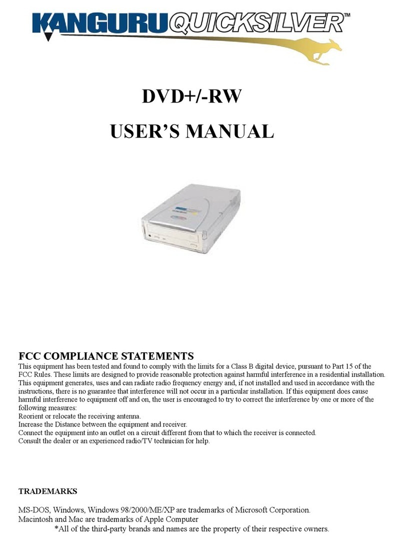 Kanguru DVDRW User manual