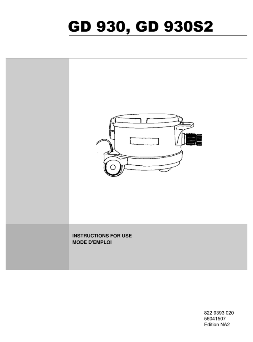 Kent Euroclean GD 930S2 Instructions for use