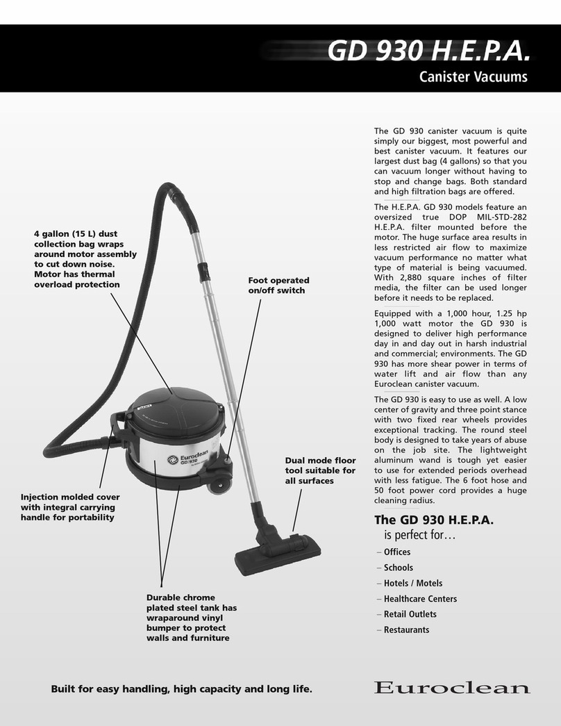 Euroclean GD 930-HSP Specifications