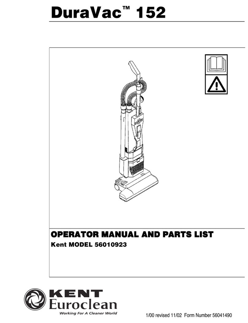 Kent Euroclean DuraVac 152 Operator's manual