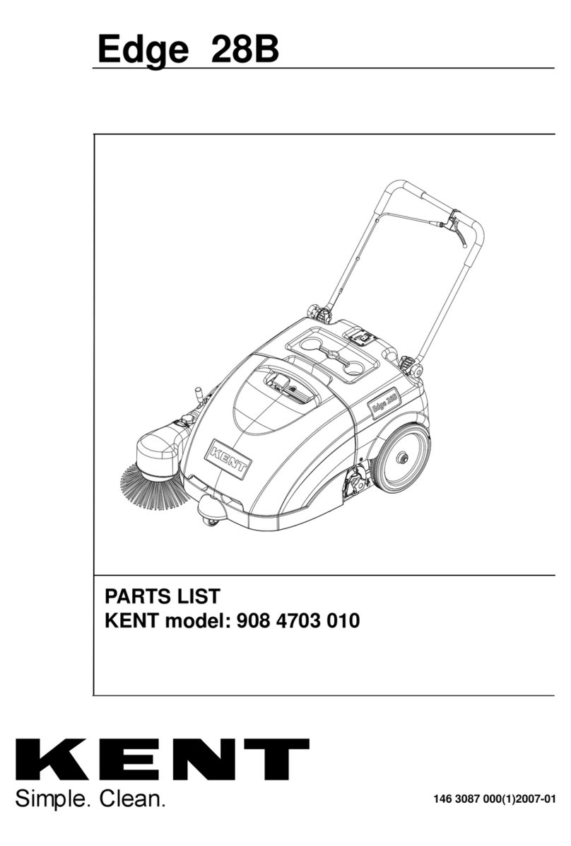 Kent Euroclean Edge 28B parts list