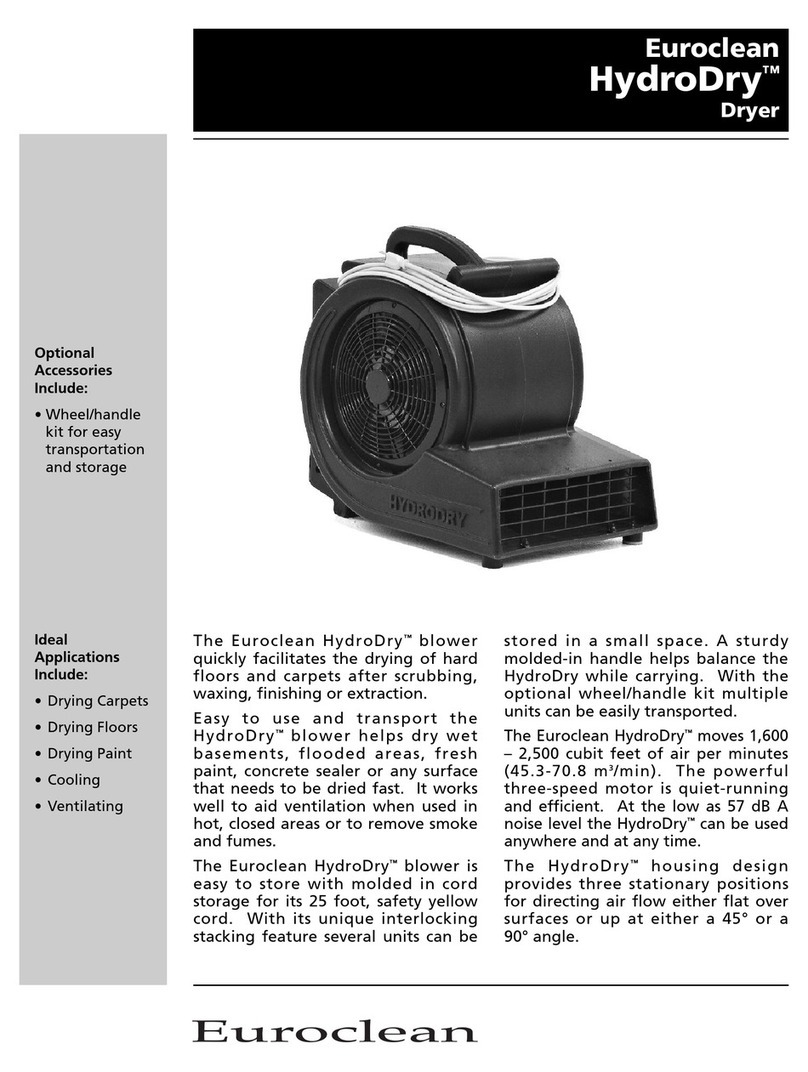 Euroclean HydroDry Specifications