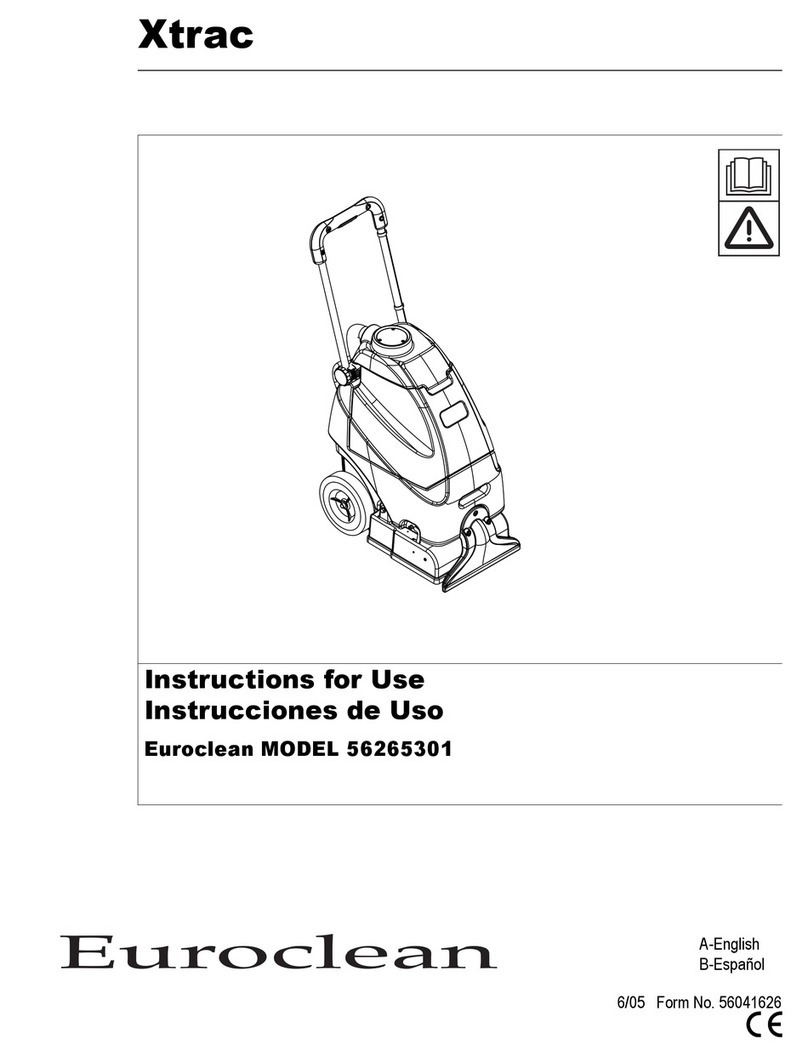 Euroclean Xtrac Instructions for use Euroclean Xtrac Instructions for use