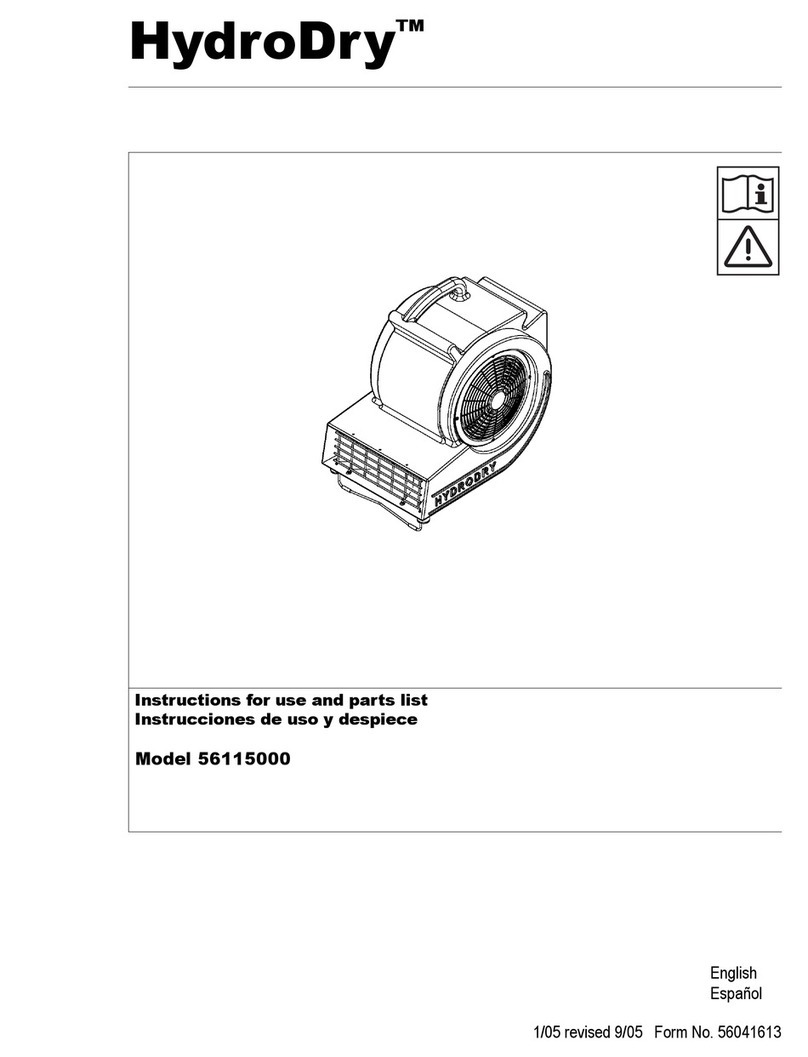 Nilfisk-Advance HydroDry Instructions for use