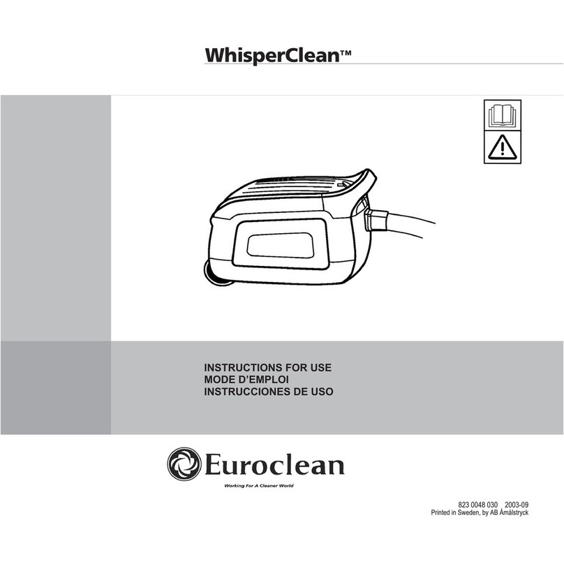 Euroclean WhisperClean Instructions for use