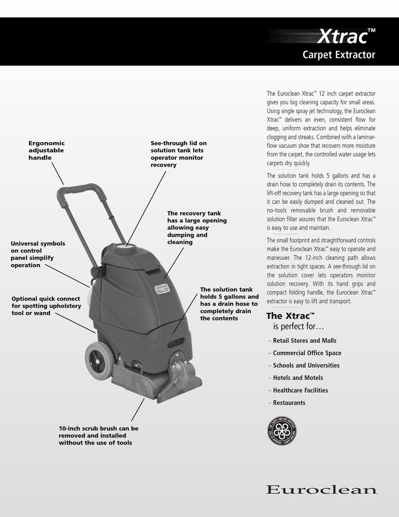 Euroclean Xtrac Specifications