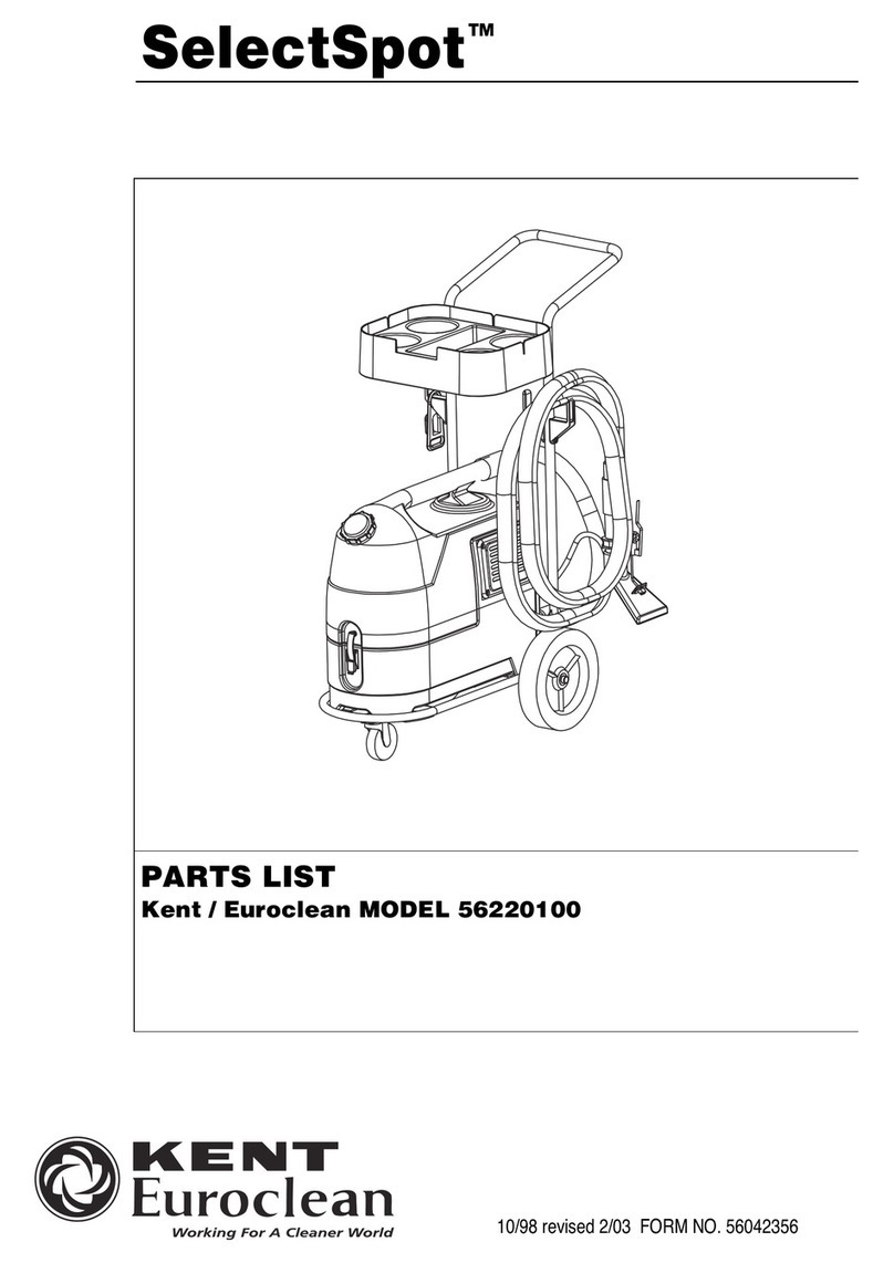 Kent Euroclean SelectSpot parts list
