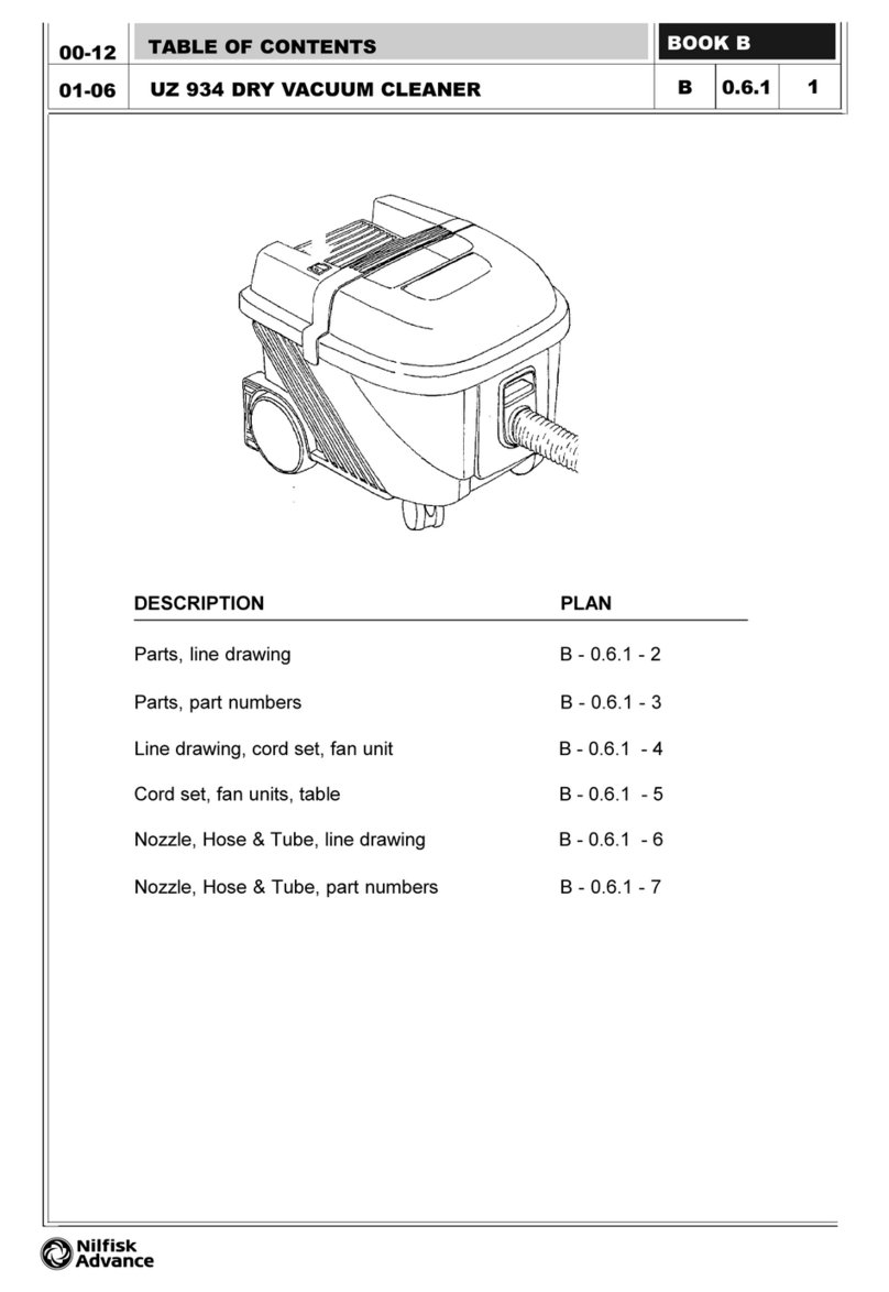 Nilfisk-Advance UZ 934 Manual