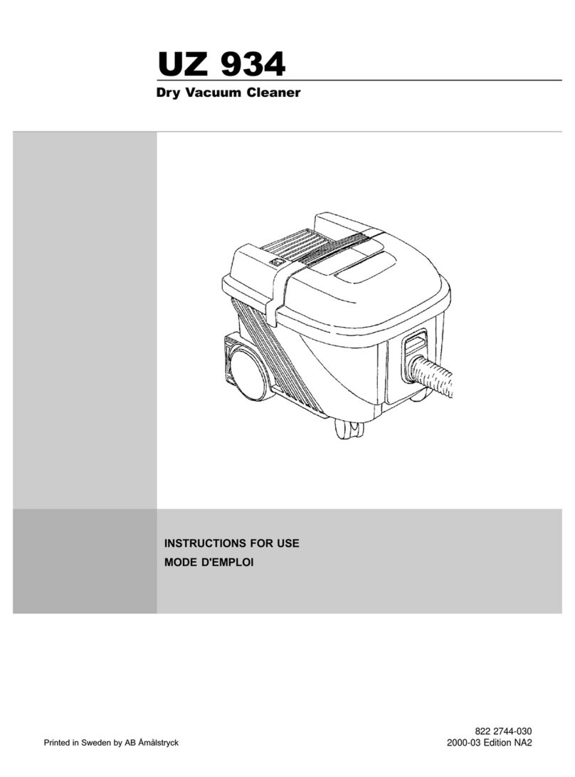 Kent Euroclean UZ 934 Instructions for use