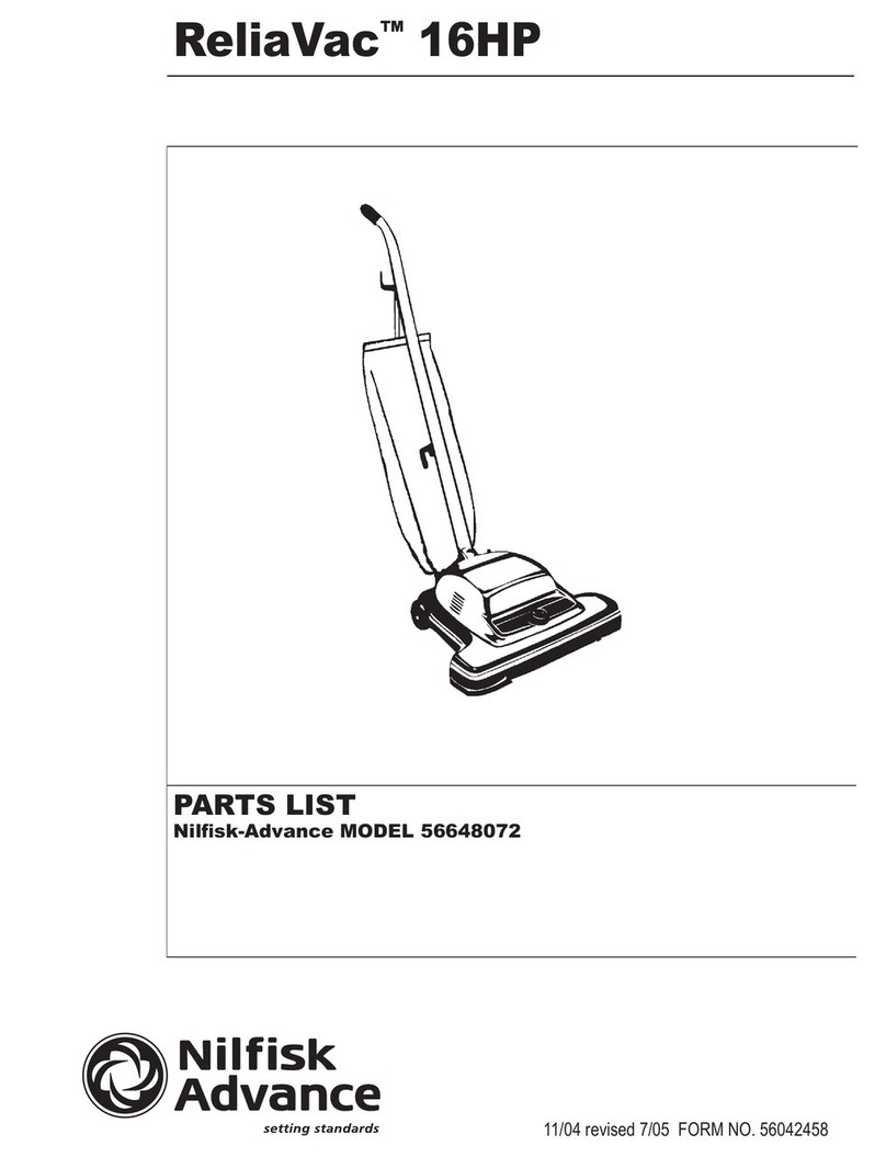 Nilfisk-Advance ReliaVac 16 HP User manual Nilfisk-Advance ReliaVac 16 HP User manual