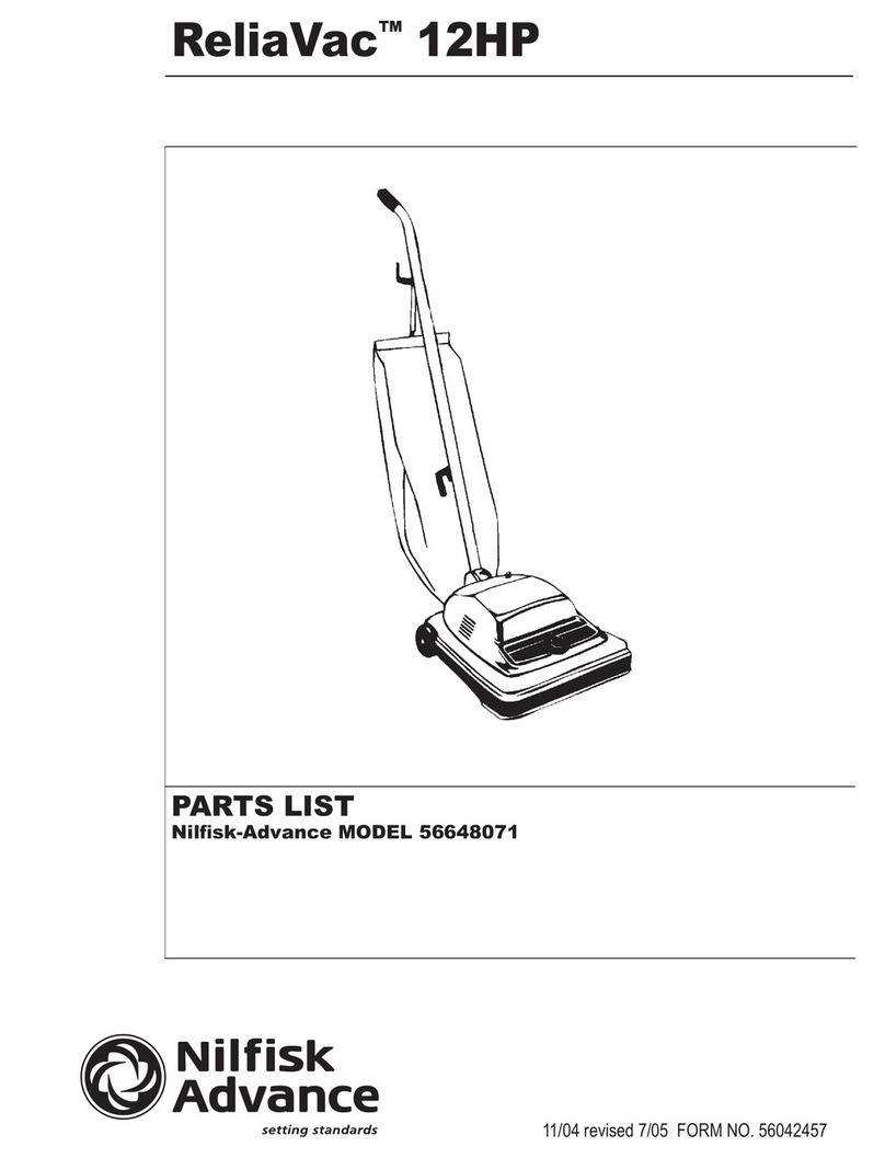 Nilfisk-Advance ReliaVac 12 HP parts list