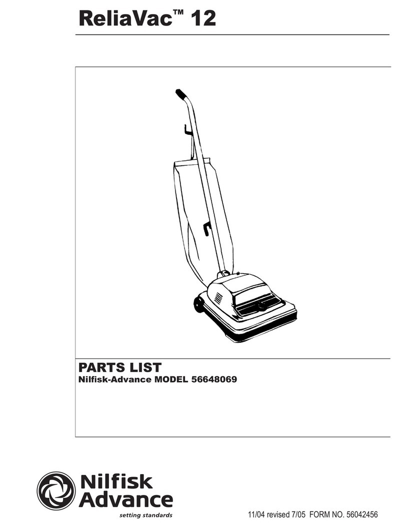 Nilfisk-Advance ReliaVac 12 parts list