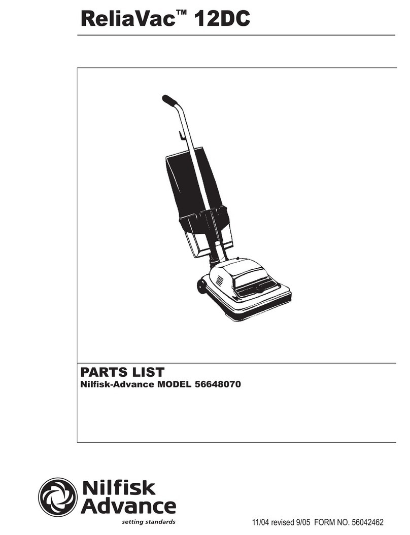 Nilfisk-Advance ReliaVac 12 DC User manual