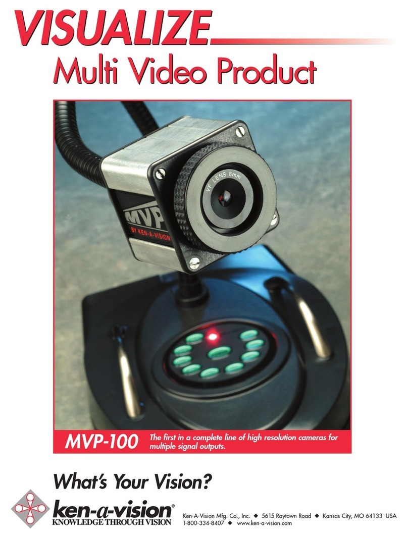 Ken A Vision MVP - 100 User manual Ken A Vision MVP - 100 User manual