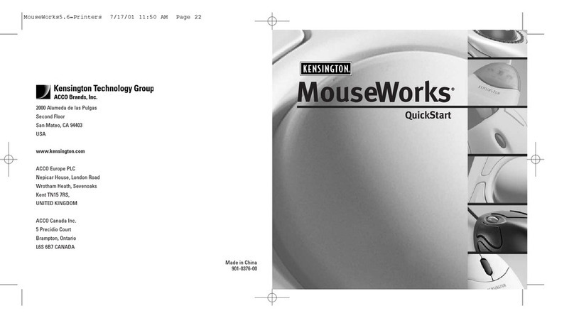 Kensington Mouse-in-a-Box Optical USB quick start