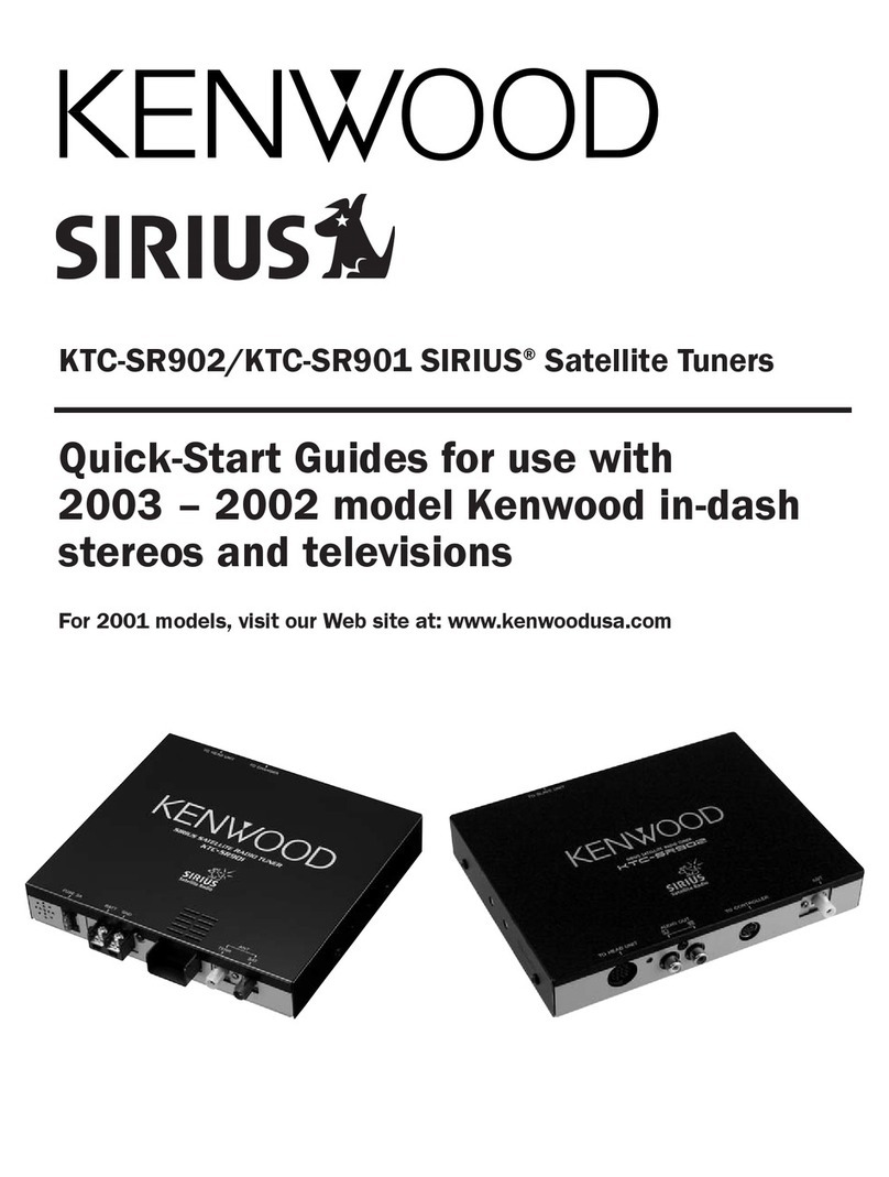 Kenwood KTC-SR901 - Digital Satellite Tuner User manual