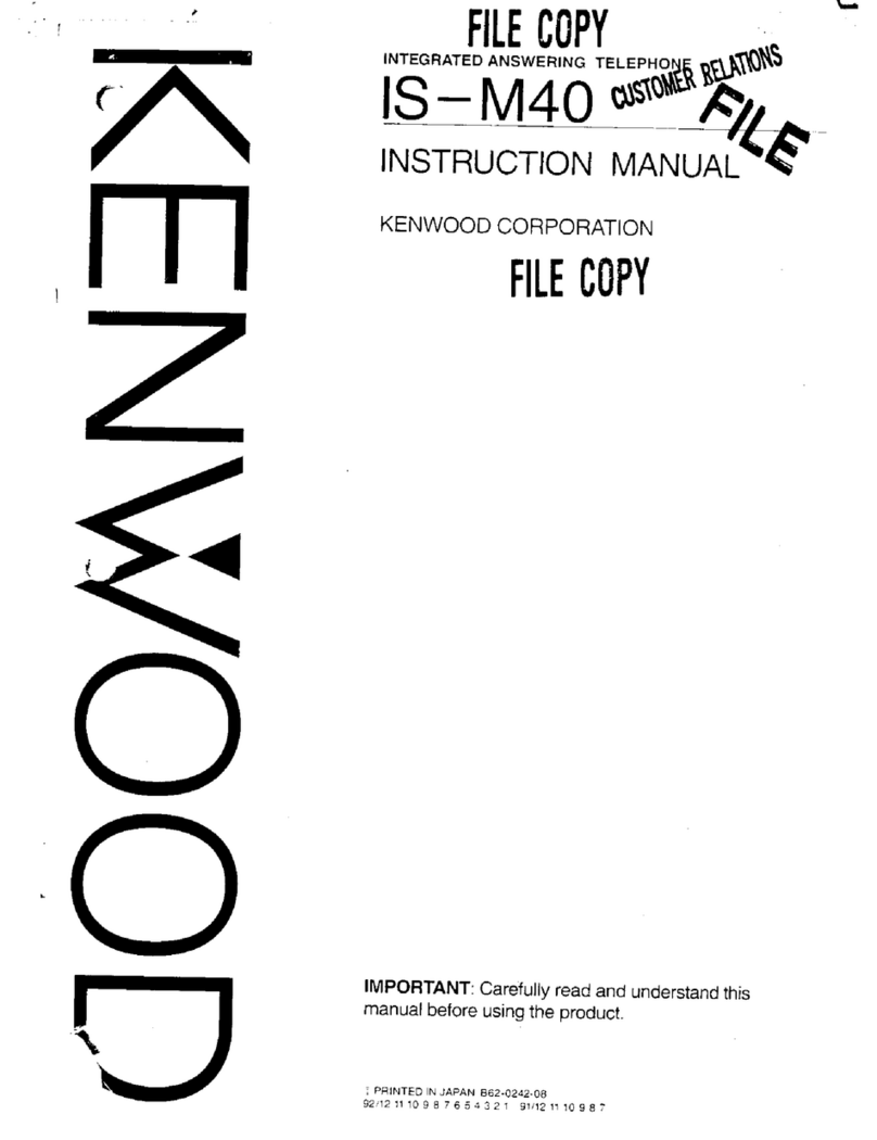 Kenwood IS-M40 instruction manual