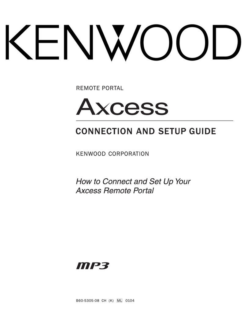 Kenwood Axcess User manual Kenwood Axcess User manual