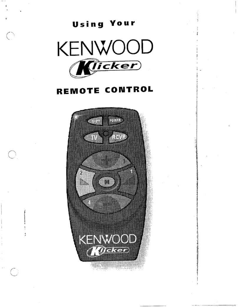 Kenwood Klicker User manual