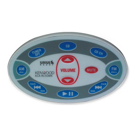 Kenwood KCA-RC50MR - Marine Wired Remote Control User manual