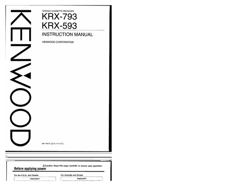 Kenwood KRX-593 instruction manual
