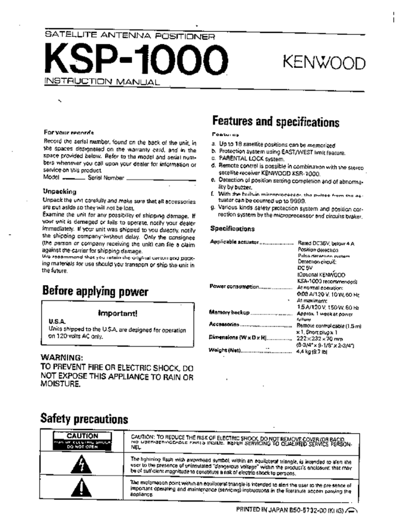 Kenwood KSP-1000 instruction manual