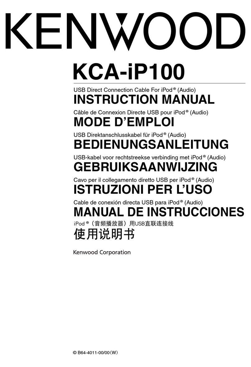 Kenwood KCA-iP100 User manual Kenwood KCA-iP100 User manual