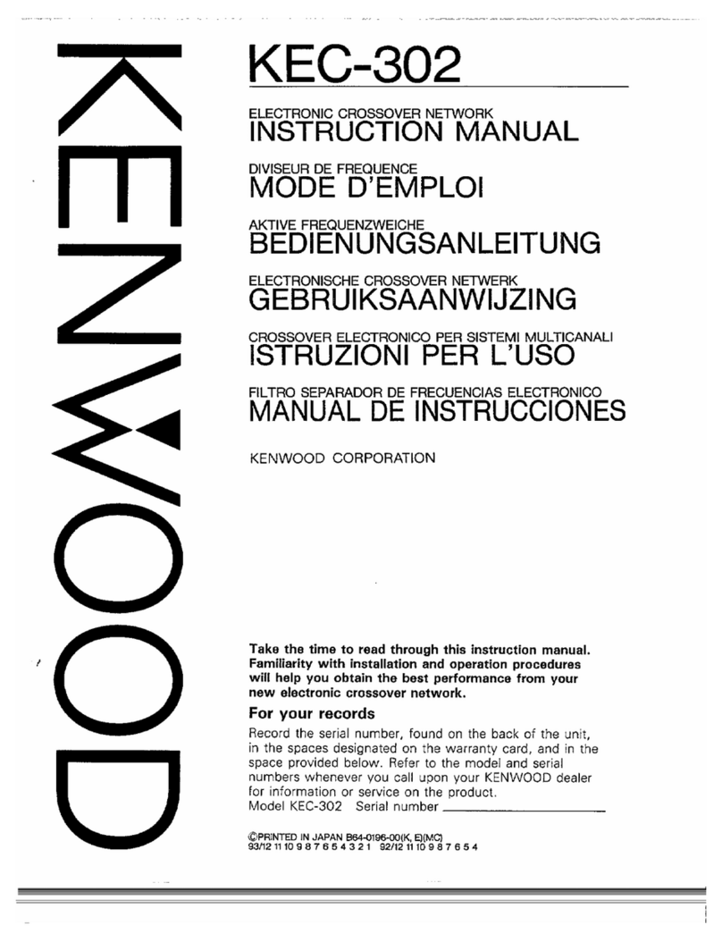 Kenwood KEC-302 User manual