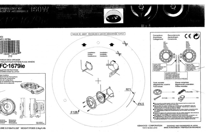 Kenwood KFC-1679ie User manual Kenwood KFC-1679ie User manual