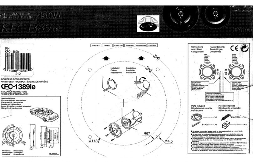 Kenwood KFC-1389ie User manual