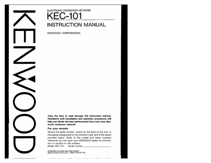 Kenwood KEC-101 User manual