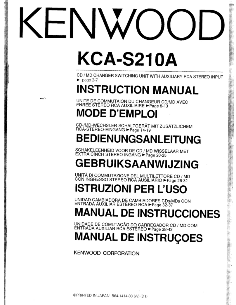 Kenwood KCA-S210A User manual