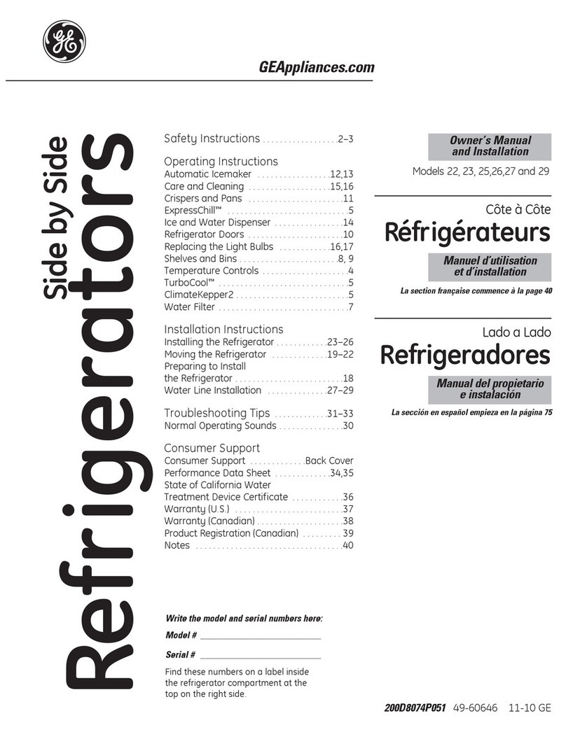 GE Cafe CSCP5UGXSS Original instructions