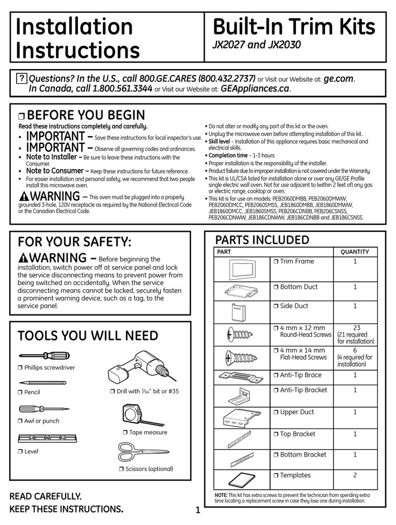 GE PEB2060SMSS - Countertop Microwave Oven User manual