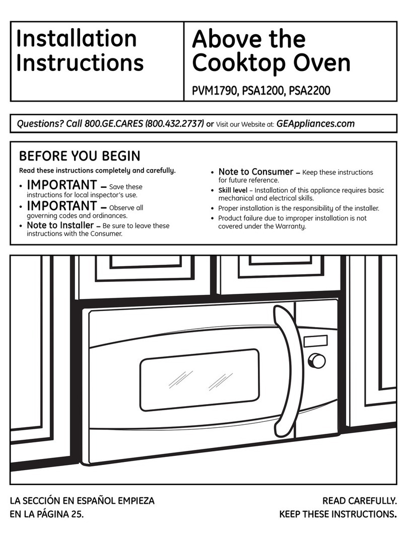 GE PSA2201RSS User manual