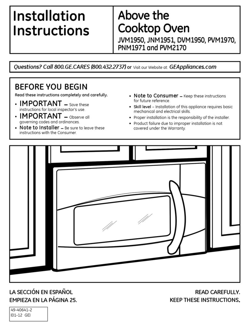 GE PVM2170SRSS User manual