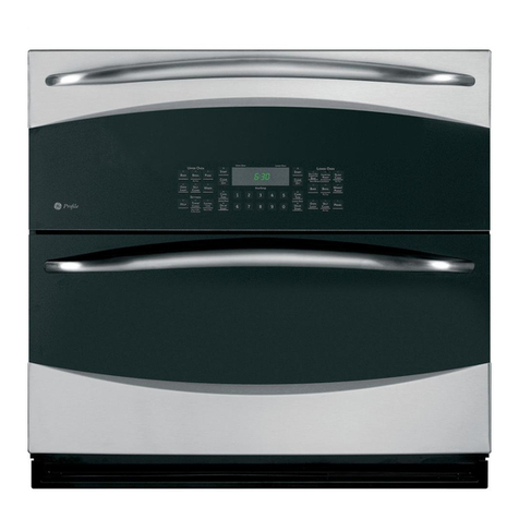 GE PT925SNSS - Profile 30" SC Convection Ovens owner's manual