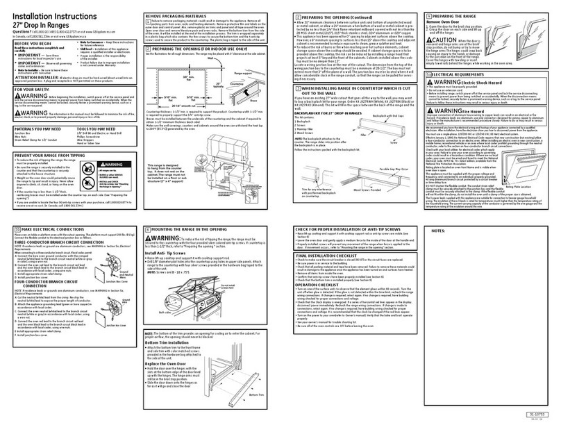 GE Profile JMP31CLCC User manual GE Profile JMP31CLCC User manual