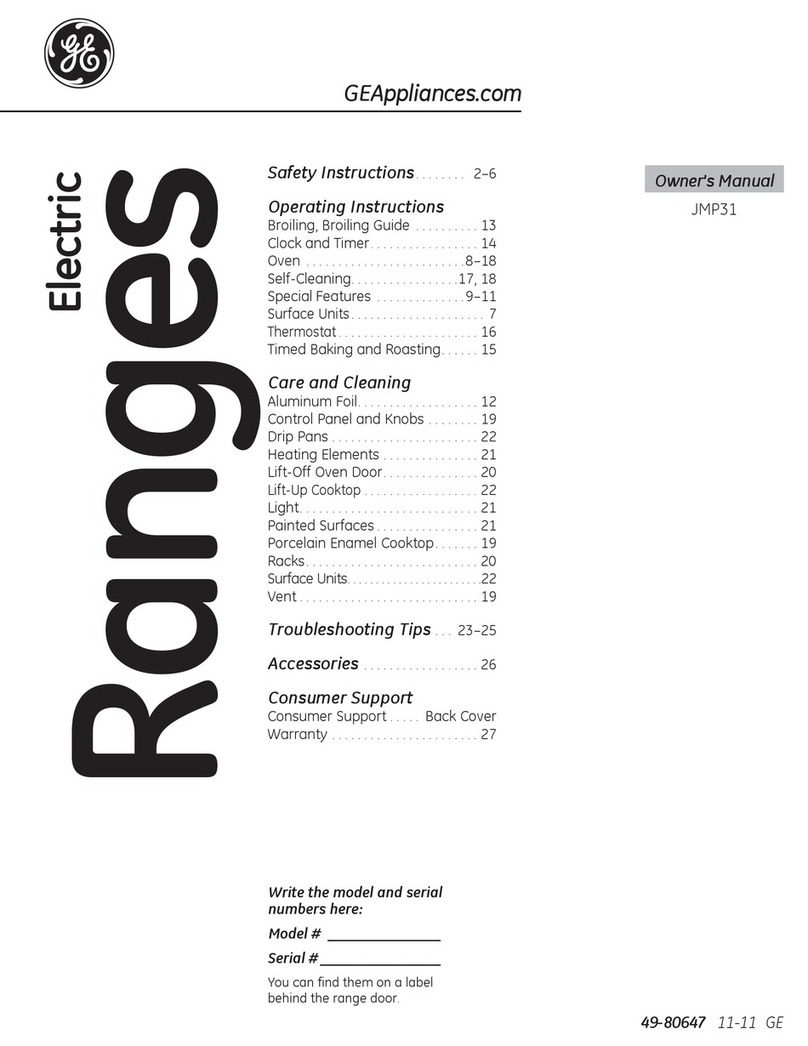 GE Profile JMP31CLCC User manual