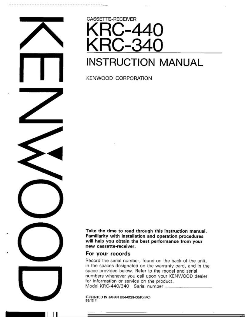 Kenwood KRC-340 User manual