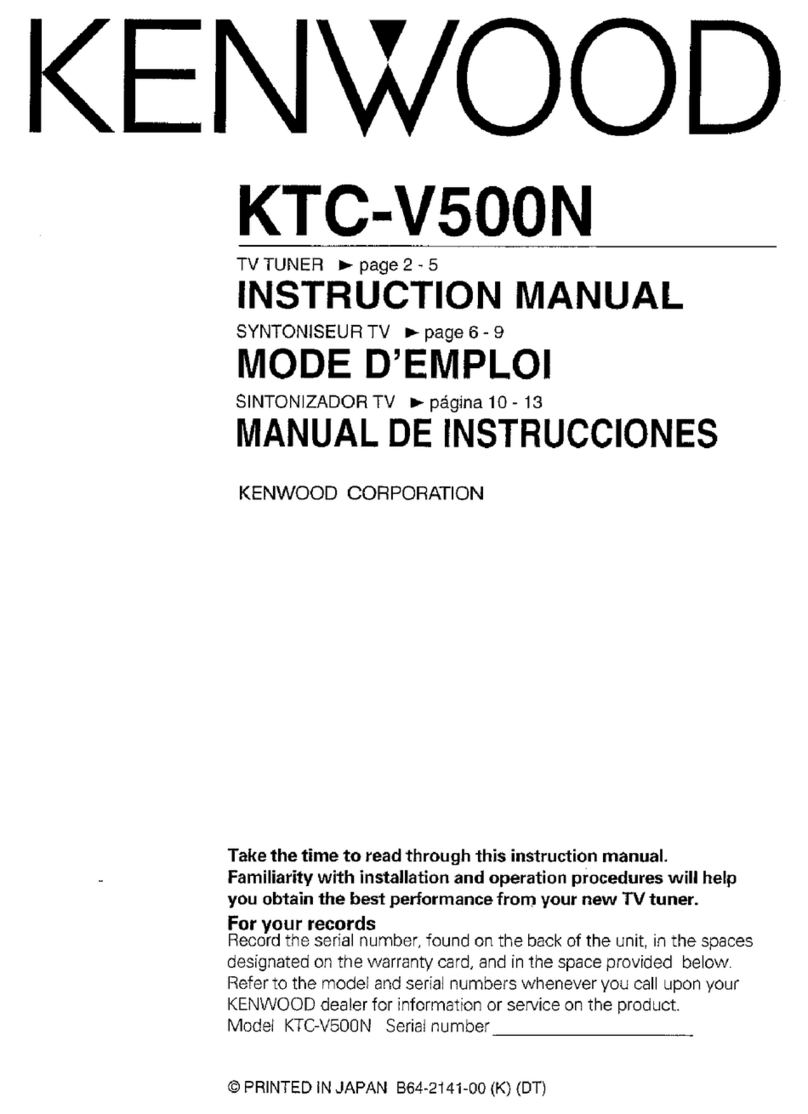 Kenwood KTC-V500N User manual