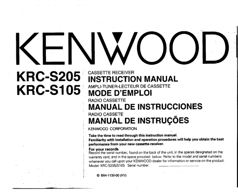 Kenwood KRC-S105 instruction manual