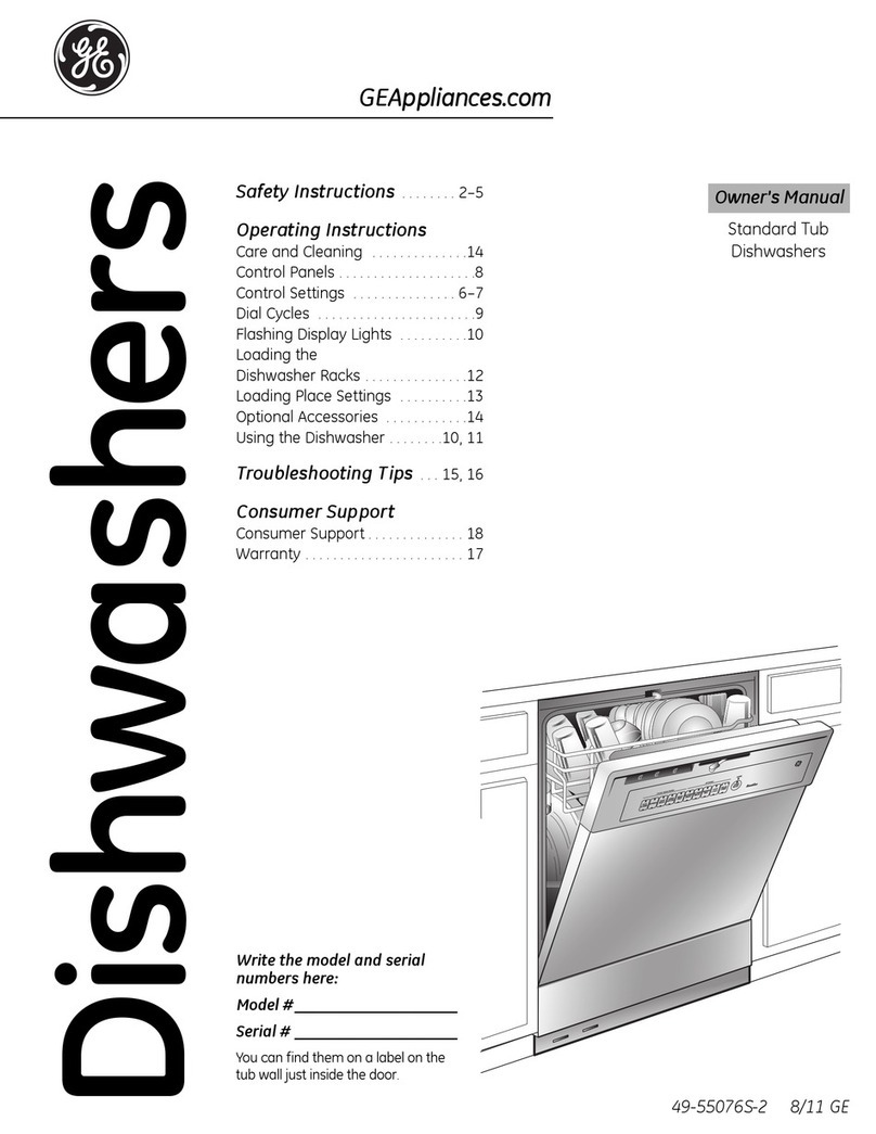 GE GSD4000DWW owner's manual