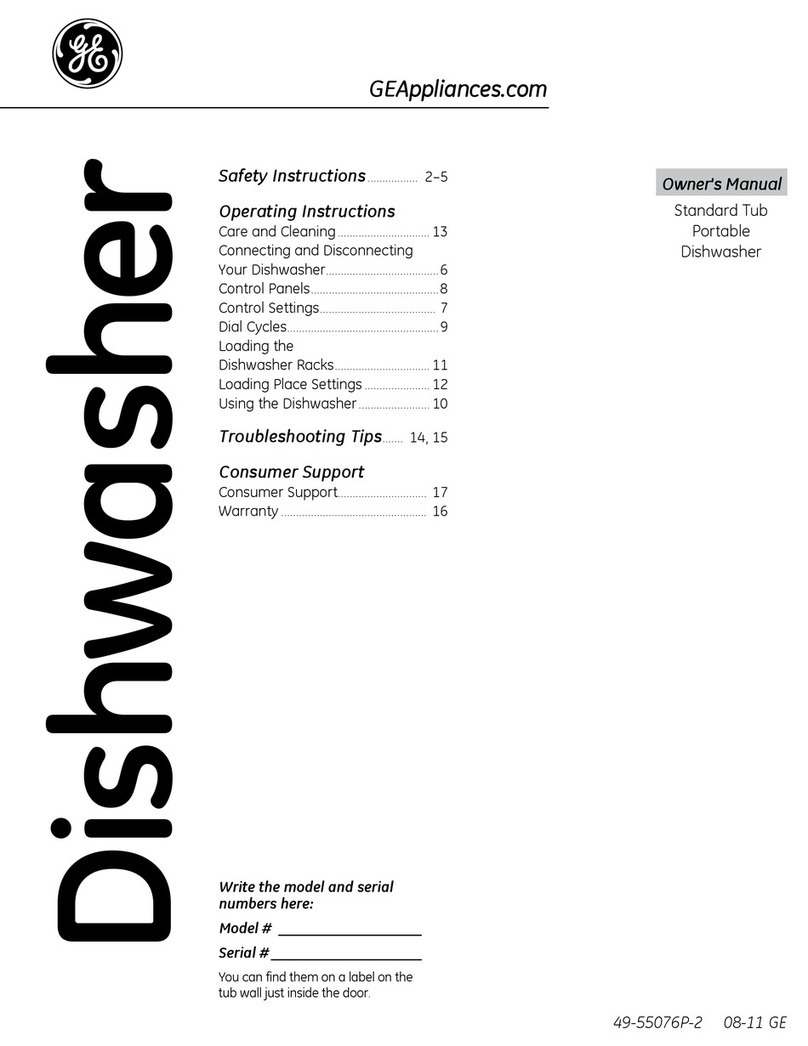 GE GSC3500DWW User manual